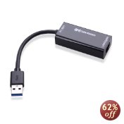 Cable Matters SuperSpeed USB 3.0 to RJ45 Gigabit
            Ethernet Network Adapter in Black